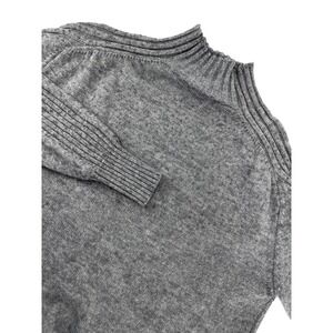 LESUMES Men‎ Gray Mock Neck Pullover Sweater Knit XL